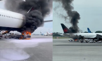 Vehicle Fire Causes Damage to Air Canada B777 at Montreal Airport