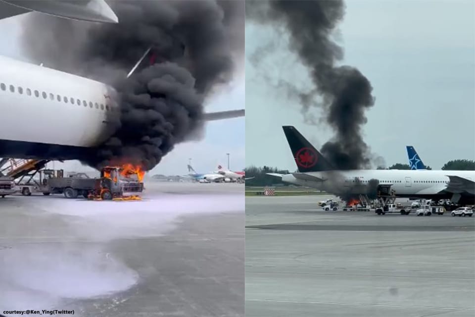 Vehicle Fire Causes Damage to Air Canada B777 at Montreal Airport
