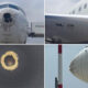 Delta Airlines Boeing 767-300 heavily damaged from Hailstorm