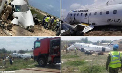 A Halla Airlines Embraer EMB-120 Brasilia Crashes In Mogadishu Airport