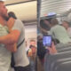 Passengers tackle man trying to open plane door moments before take-off