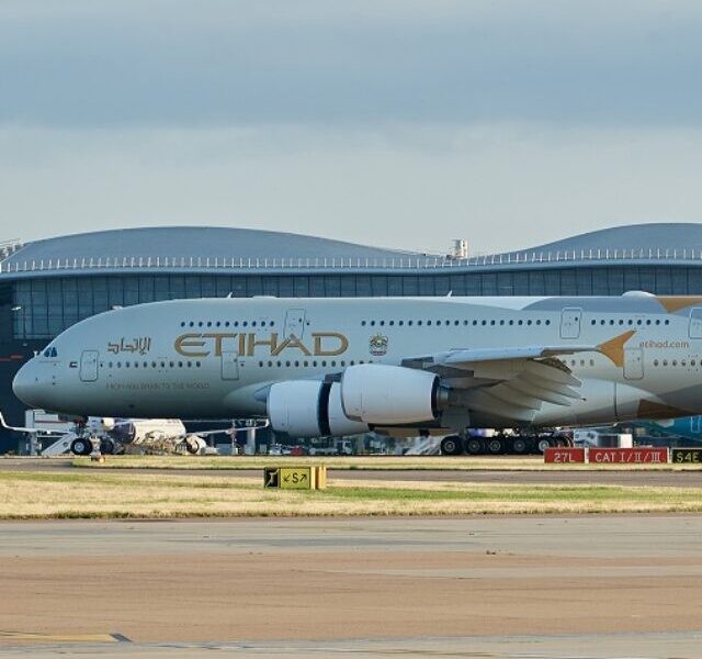 Etihad Airways celebrates Airbus A380's inaugural flight from Abu Dhabi to London Heathrow