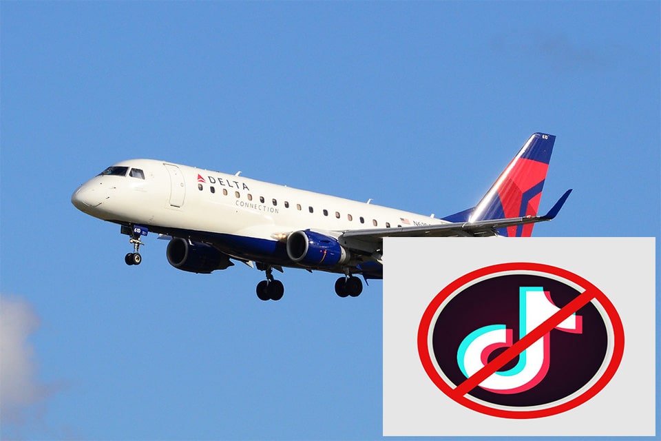 Airlines Implementing TikTok Ban on Employee Devices.