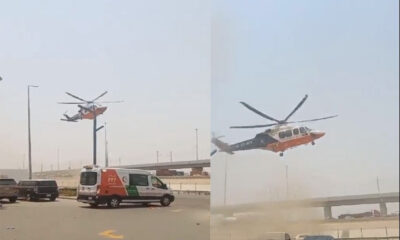 A Guardian in the Sky: How a Helicopter Rescued a Fallen Worker in Saudi Arabia