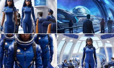 Imagine the future: IndiGo Airline Flies To The Moon with AI Cabin Crew Dress