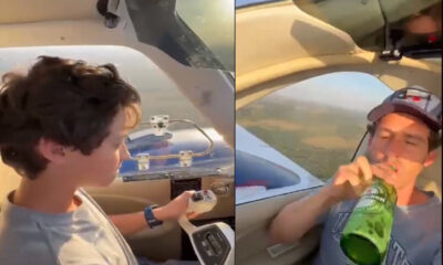 Man drinking beer as his 11-year-old son flying plane before fatal crash