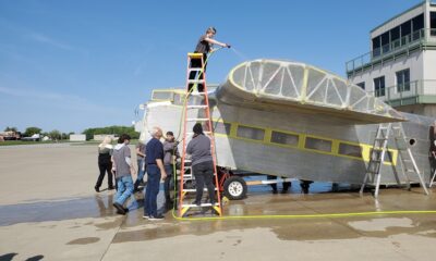 Volunteers restore a 1929 Ford Tri-Motor aircraft to offer trips through living history