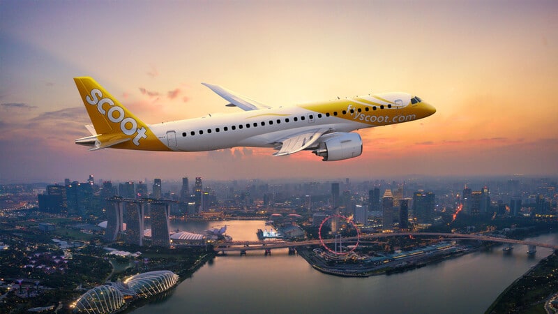 Embraer and Scoot Sign Pool Program Agreement for its E190-E2 fleet