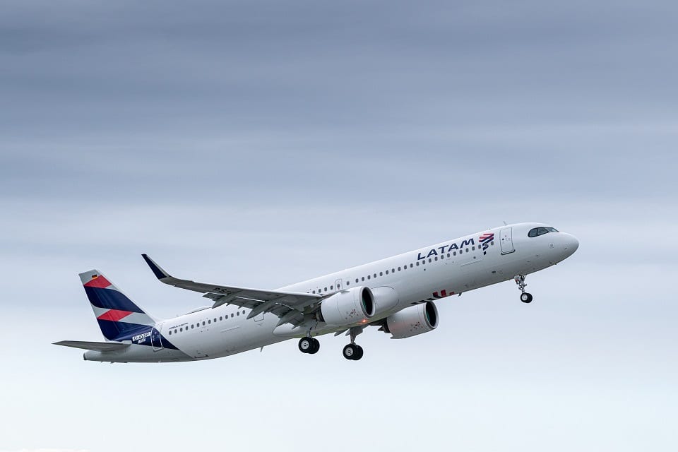 LATAM Airbus aircraft A320 suffers heavy damage after flying through storm