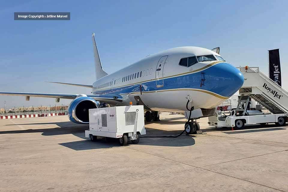 Royal Jet Displays its New Five star BBJ fleet at Abu Dhabi Air Expo 2022