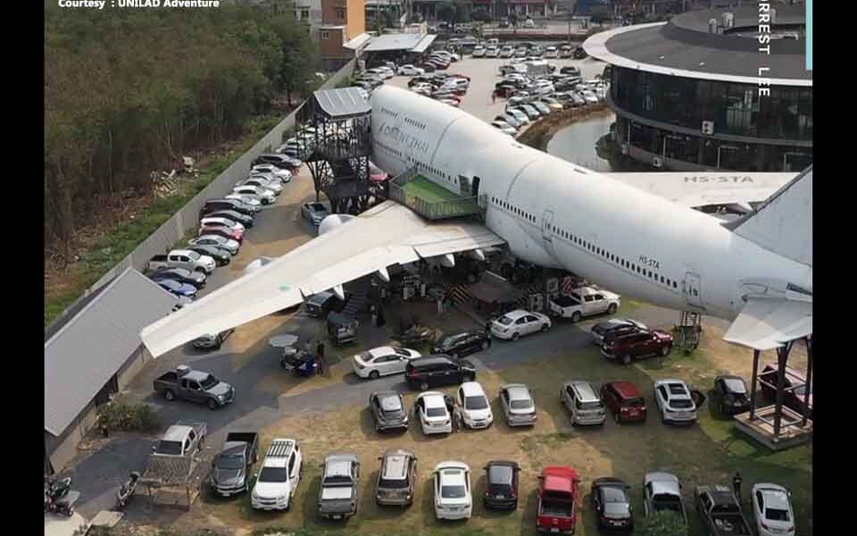  Retired Boeing 747 converted into incredible cafe in Thailand