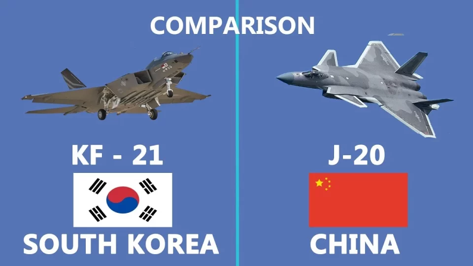 Comparison between KF-21 Boramae and J-20 Fighter