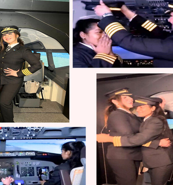 Air India Capt Zoya agarwal helps slum girl to become pilot