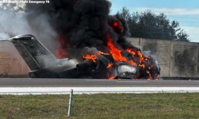 At least 2 dead, after fiery plane crash on Florida highway