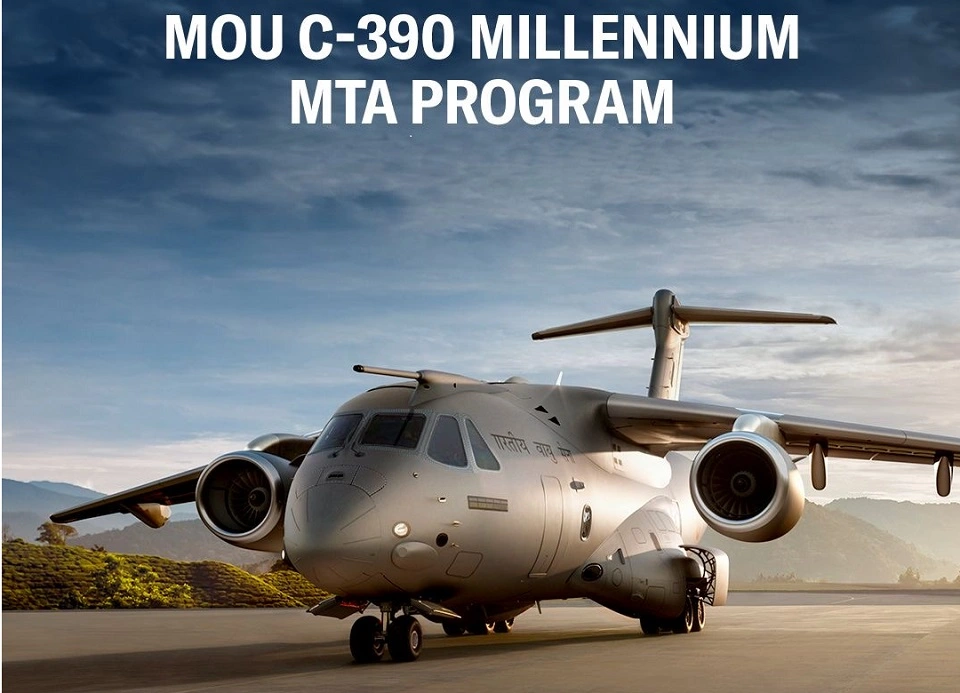 Embraer C390 and Mahindra Join Forces for India's Medium Transport Aircraft Project