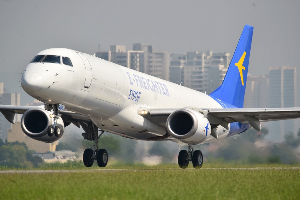 Embraer debuts first E-Jet successfully converted to cargo aircraft