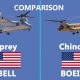 Comparison of Osprey vs Chinook Helicopter