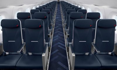 Air France unveils the new cabin interiors on its Embraer 190 fleet