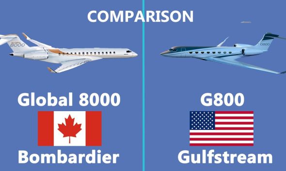 Bombardier 8000 vs Gulfstream G800 comparison Which is Better?