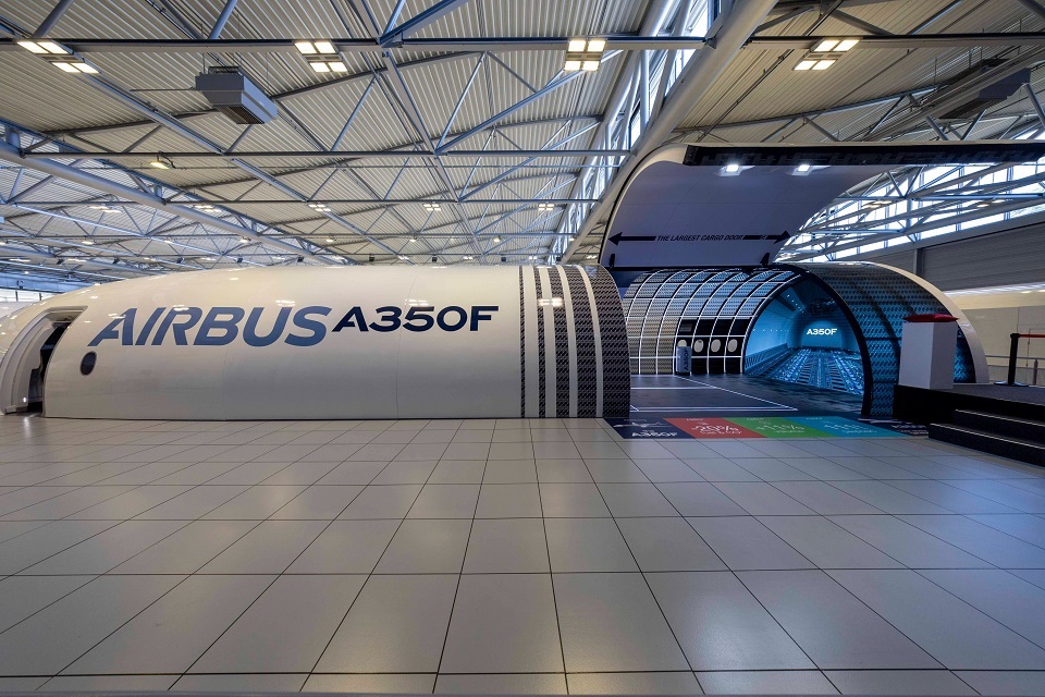 Airbus Presents Mock-Up display of A350F Freighter