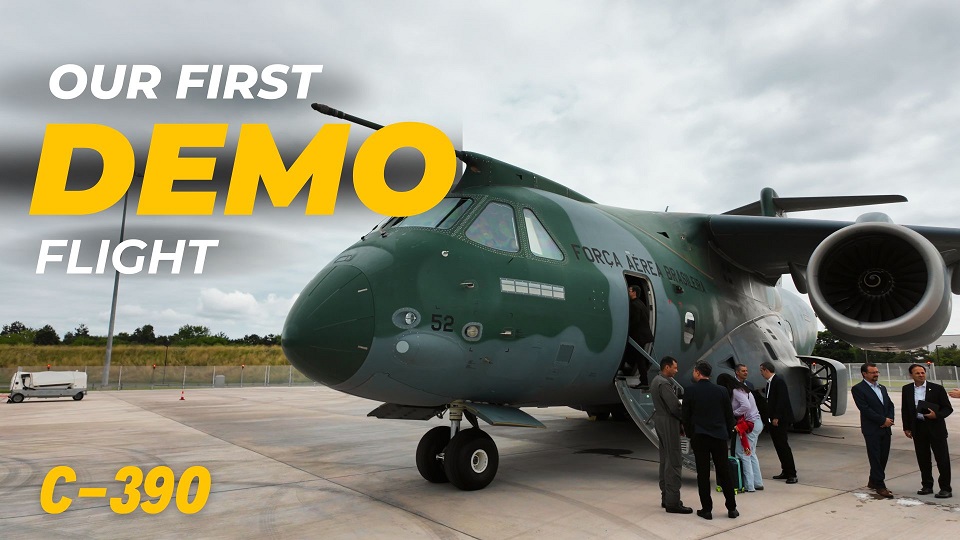 Inside Look: Our First Demo Flight of the KC-390 at Farnborough Airshow 2024