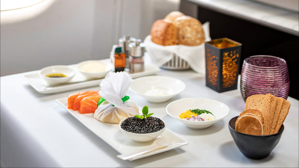 Qatar Airways Enhances Business Class with Luxurious Caviar Service