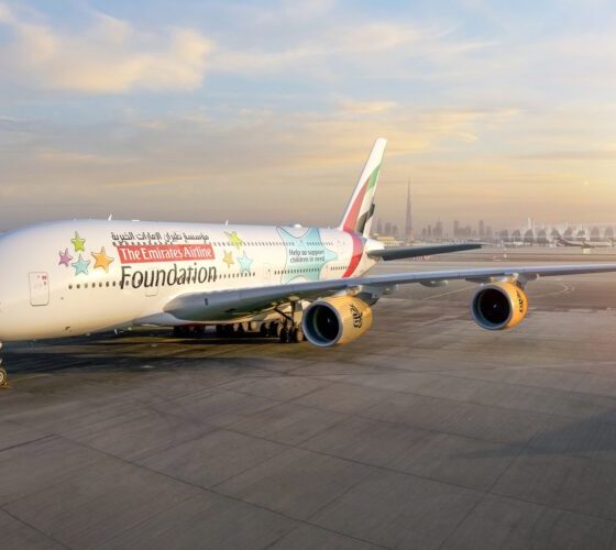 Emirates Airline Foundation A380 Livery Debuts and Takes to the Skies