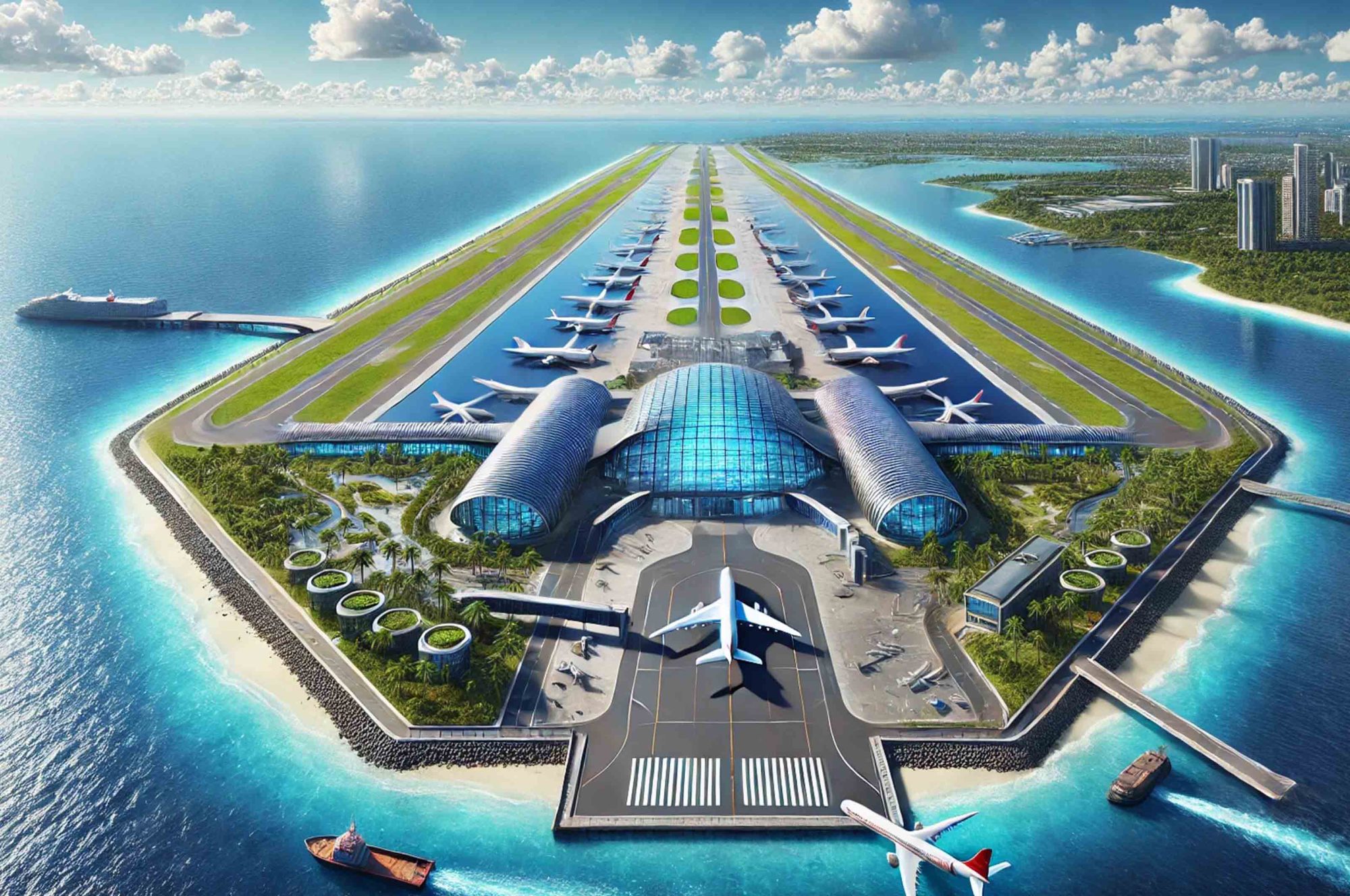 India to Build AI-Powered Island Airport Inspired by China & Japan