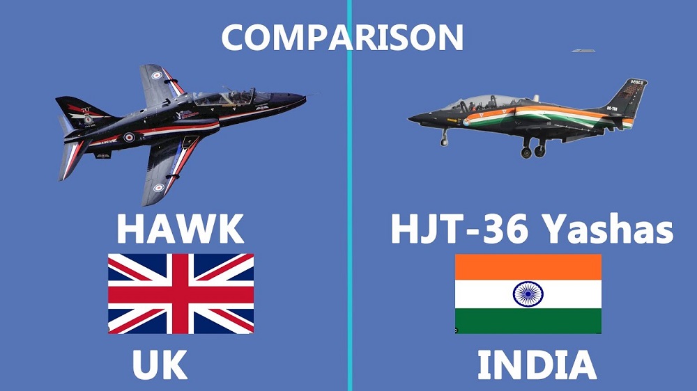 Comparison of BAE Systems Hawk By UK and HAL HJT 36 Yashas by India Trainer aircraft