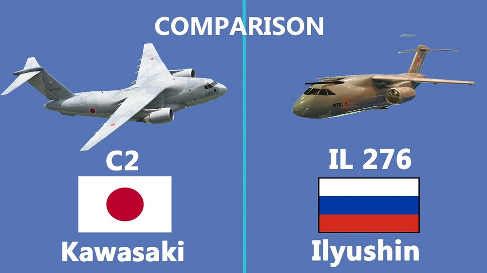 Comparison of the Russian Ilyushin Il-276 and Japan’s Kawasaki C-2